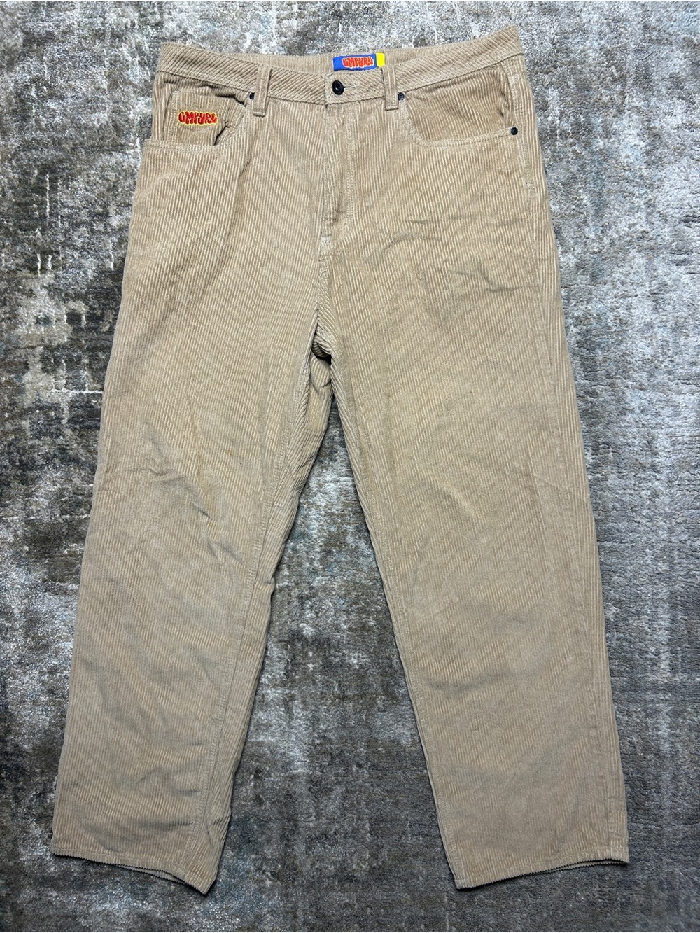 💼Khaki Corduroy Empyre Baggy Pants